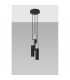 Borgio Cluster Pendant Ceiling Light Grey Black 3x GU10-2