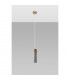 Zane Slim Pendant Ceiling Light Concrete Grey Natural Wood-2