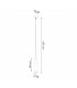Zane Slim Pendant Ceiling Light Concrete Grey Natural Wood-4