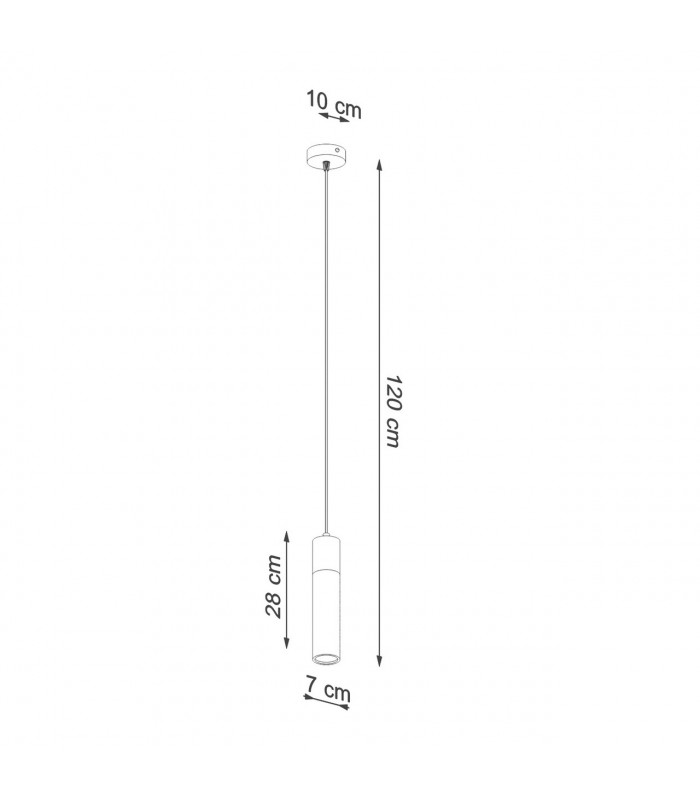 Zane Slim Pendant Ceiling Light Concrete Grey Natural Wood-4