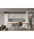 Zane Slim Pendant Ceiling Light Concrete Grey Natural Wood-5