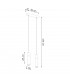 Zane Bar Pendant Ceiling Light Concrete Grey Natural Wood 30cm-4