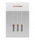 Zane Bar Pendant Ceiling Light Concrete Grey Natural Wood 45cm-2