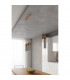 Zane Bar Pendant Ceiling Light Concrete Grey Natural Wood 45cm-7