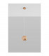 Woody Spherical Pendant Ceiling Light Natural Wood 1x GU10-2