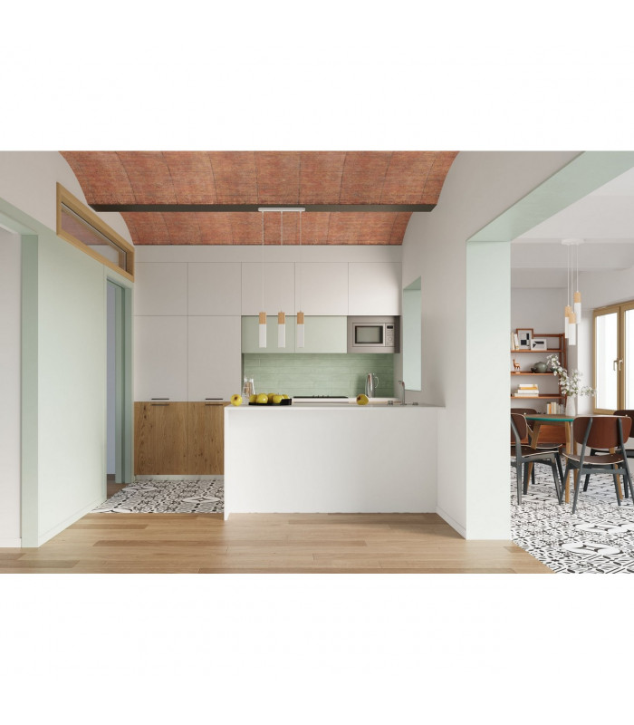 Pablo Cluster Pendant Ceiling Light White Natural Wood 3x GU10-5