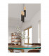Pablo Cluster Pendant Ceiling Light Black Natural Wood 3x GU10-7