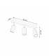 Zeke Oak Octagon Ceiling Spotlight Bar Wood 3x GU10-4