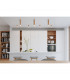 Zeke Oak Octagon Ceiling Spotlight Bar Wood 3x GU10-7