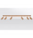 Zeke Oak Octagon Ceiling Spotlight Bar Wood 6x GU10-2