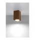 Keke Oak Square Surface Mounted Downlight Wood 30cm-3