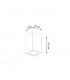 Keke Oak Square Surface Mounted Downlight Wood 30cm-4