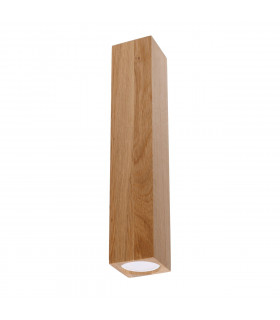 Keke Oak Square Surface Mounted Downlight Wood 17cm-1
