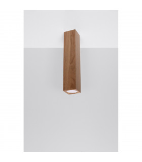 Keke Oak Square Surface Mounted Downlight Wood 17cm-2