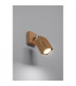 Keke Oak Square Single Spotlight Wood 1x GU10-3
