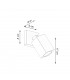 Keke Oak Square Single Spotlight Wood 1x GU10-4