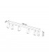 Keke Oak Square Ceiling Spotlight Bar Wood 6x GU10-4