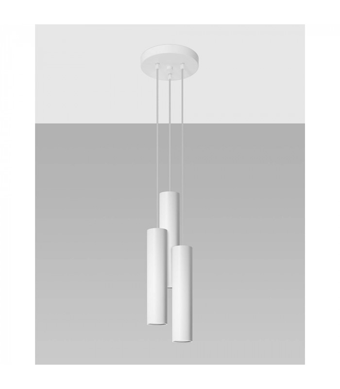 Lagos Cluster Pendant Ceiling Light White 3x GU10-2