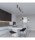 Lagos Cluster Pendant Ceiling Light Black 3x GU10-5