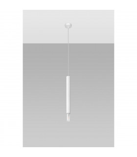 Wezyr Slim Pendant Ceiling Light White 1x G9-2