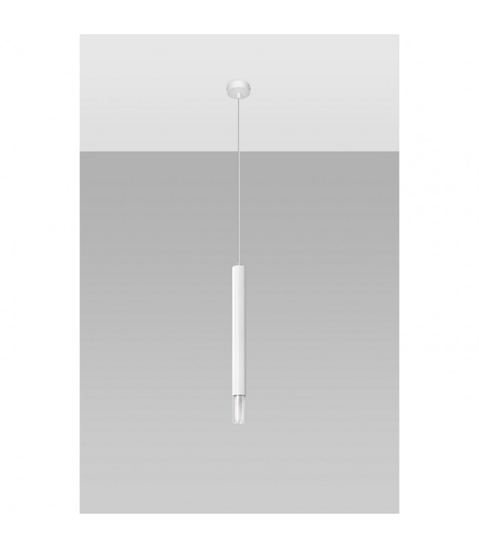 Wezyr Slim Pendant Ceiling Light White 1x G9-2