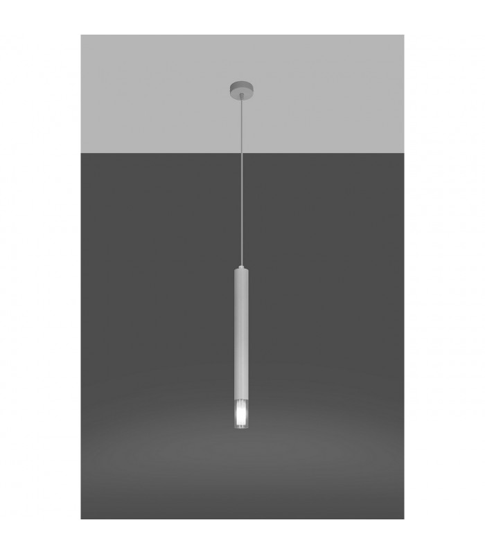Wezyr Slim Pendant Ceiling Light White 1x G9-3