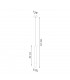 Wezyr Slim Pendant Ceiling Light White 1x G9-4