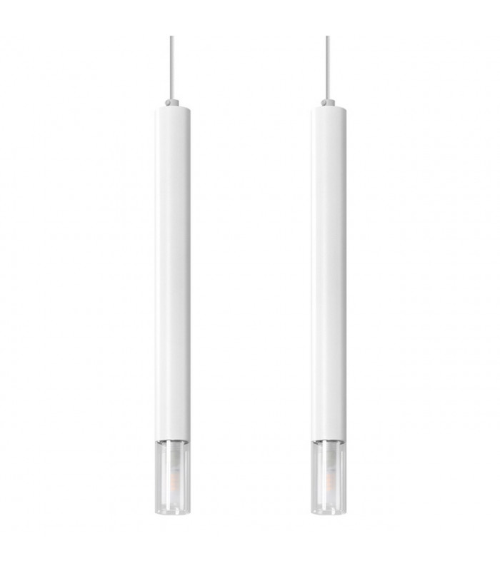 Wezyr Bar Pendant Ceiling Light White 2x G9-1