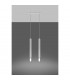 Wezyr Bar Pendant Ceiling Light White 2x G9-3