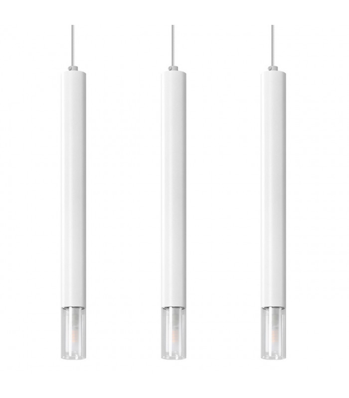 Wezyr Bar Pendant Ceiling Light White 3x G9-1