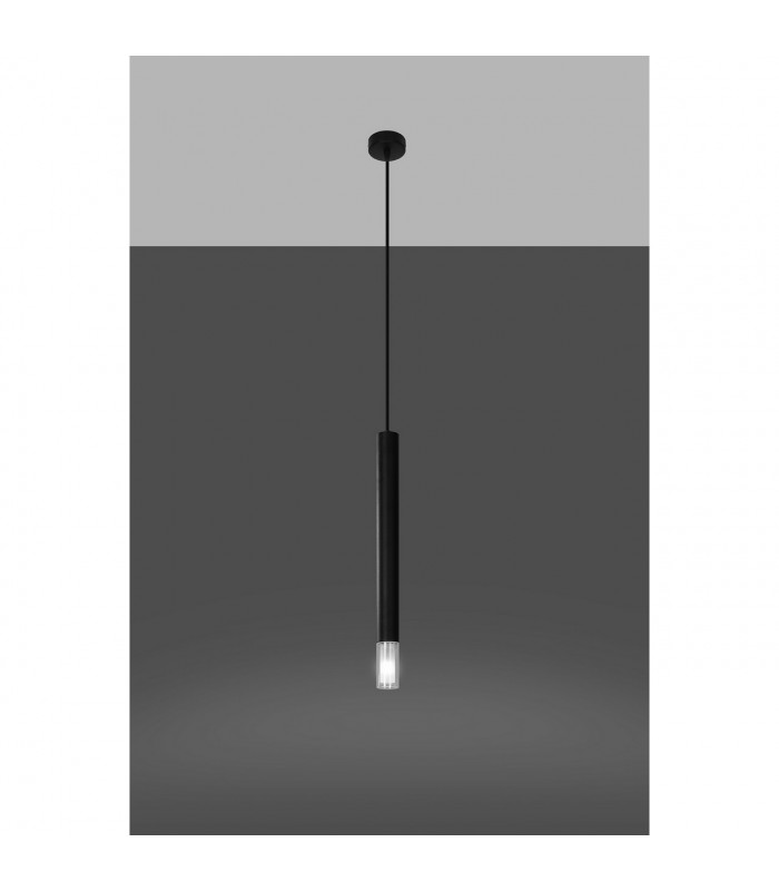 Wezyr Slim Pendant Ceiling Light Black 1x G9-3