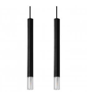 Wezyr Bar Pendant Ceiling Light Black 2x G9-1