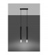 Wezyr Bar Pendant Ceiling Light Black 2x G9-3