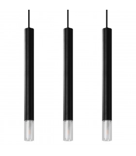 Wezyr Bar Pendant Ceiling Light Black 3x G9-1