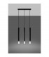 Wezyr Bar Pendant Ceiling Light Black 3x G9-3