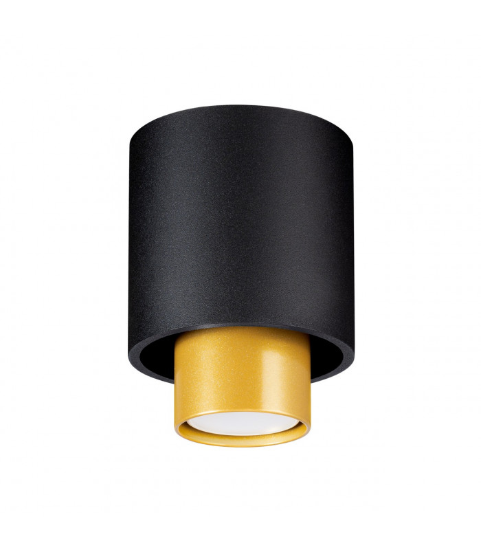 Nesi Surface Mounted Downlight Black Gold 1x GU10-1