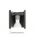 Nesi Surface Mounted Downlight Black Gold 1x GU10-4
