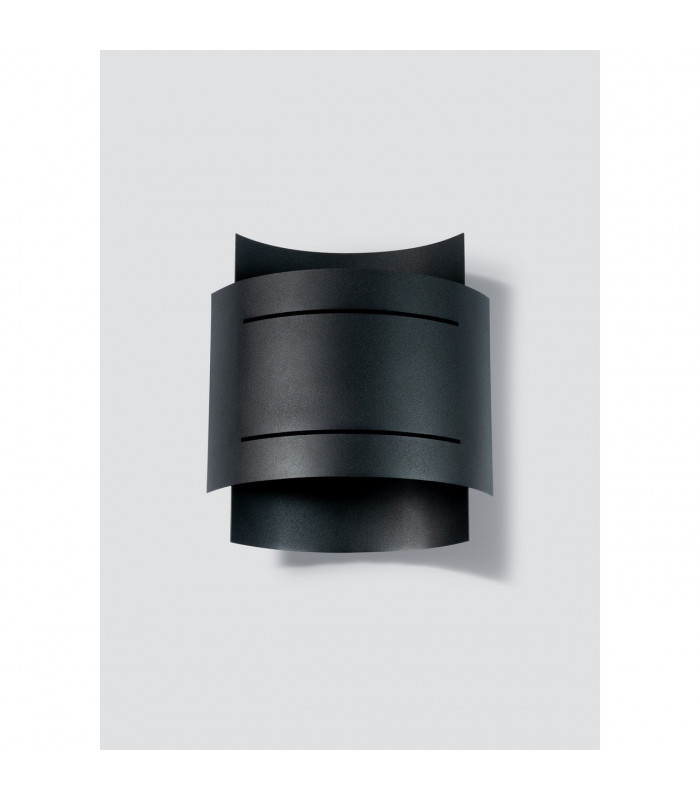 Hestia Up & Down Wall Lamp Black 21cm-2