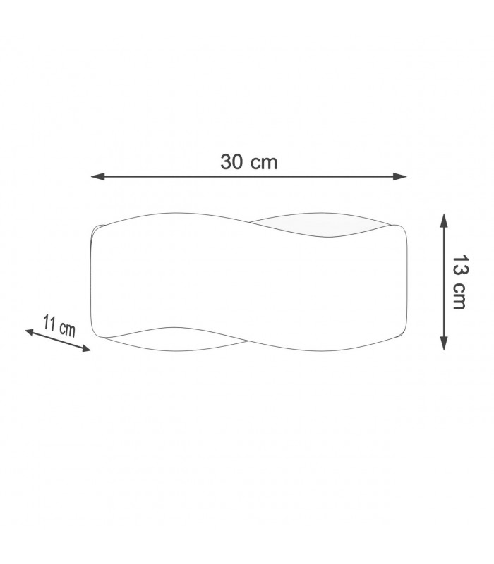 Tila Up & Down Wall Lamp Black 30cm-4
