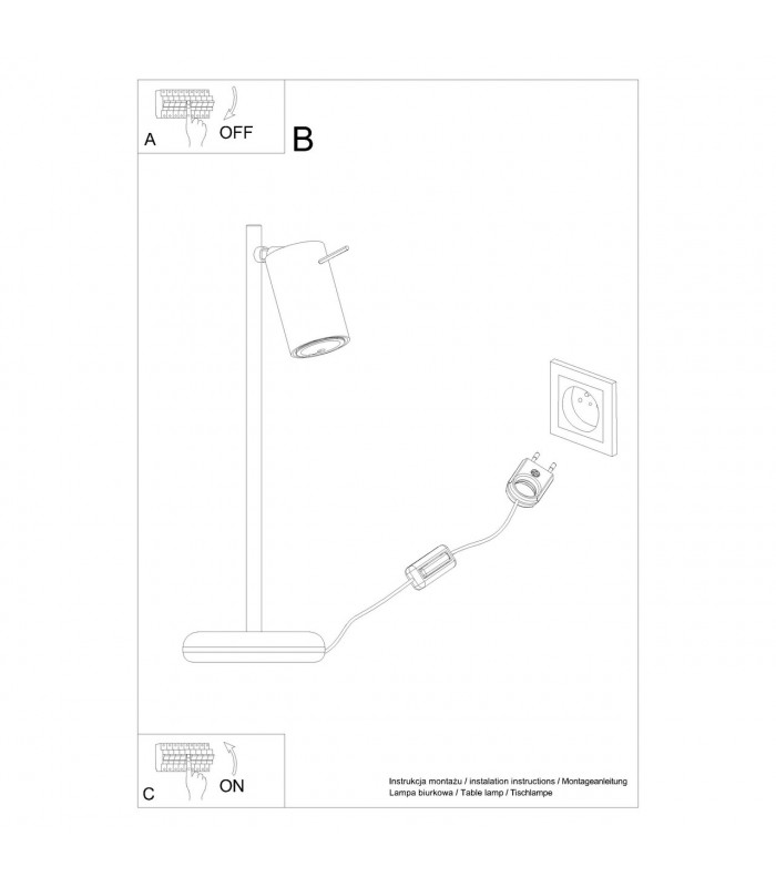 Ring Desk Task Lamp White 1x GU10-5