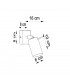 Ring Single Spotlight Black 1x GU10-4