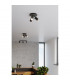 Ring Ceiling Spotlight Clusters Black 3x GU10-7
