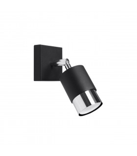 Nero Single Spotlight Black/Chrome 1x GU10-1