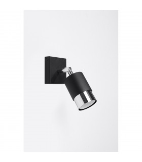 Nero Single Spotlight Black/Chrome 1x GU10-2