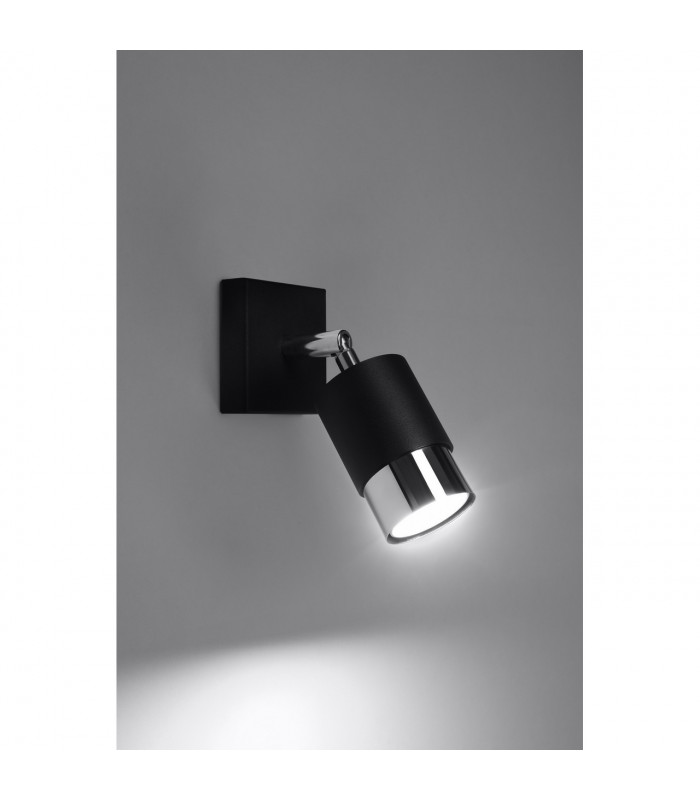 Nero Single Spotlight Black/Chrome 1x GU10-3