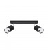 Nero Twin Ceiling Spotlight Black/Chrome 2x GU10-1