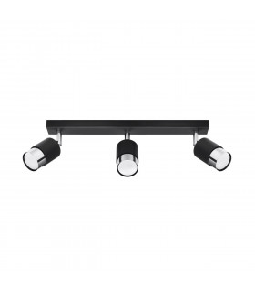 Nero Ceiling Spotlight Bar Black/Chrome 3x GU10-1
