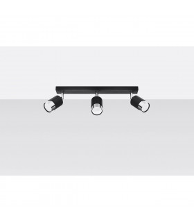 Nero Ceiling Spotlight Bar Black/Chrome 3x GU10-2