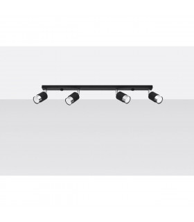 Nero Ceiling Spotlight Bar Black/Chrome 4x GU10-2