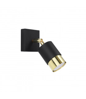 Nero Single Spotlight Black/Golden 1x GU10-1